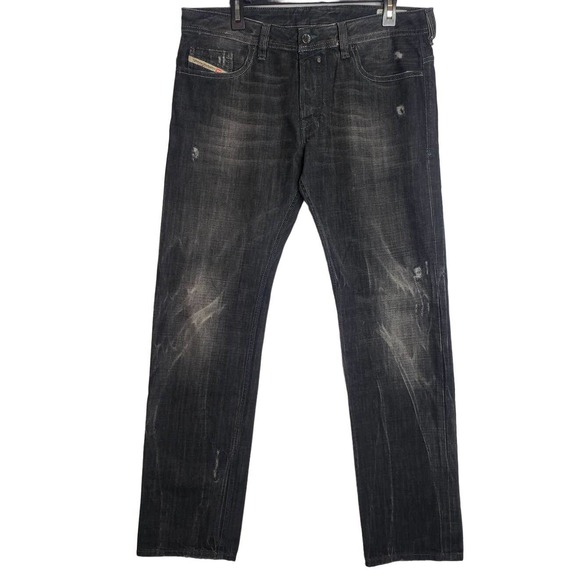 Diesel Safado Jeans 008UP 34 x 32 Gray Button Fly Rigid 100% Cotton - Picture 1 of 11